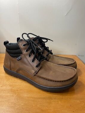 LEMS Men’s Brown BoulderLeather Chukka Boots — Size 12.5